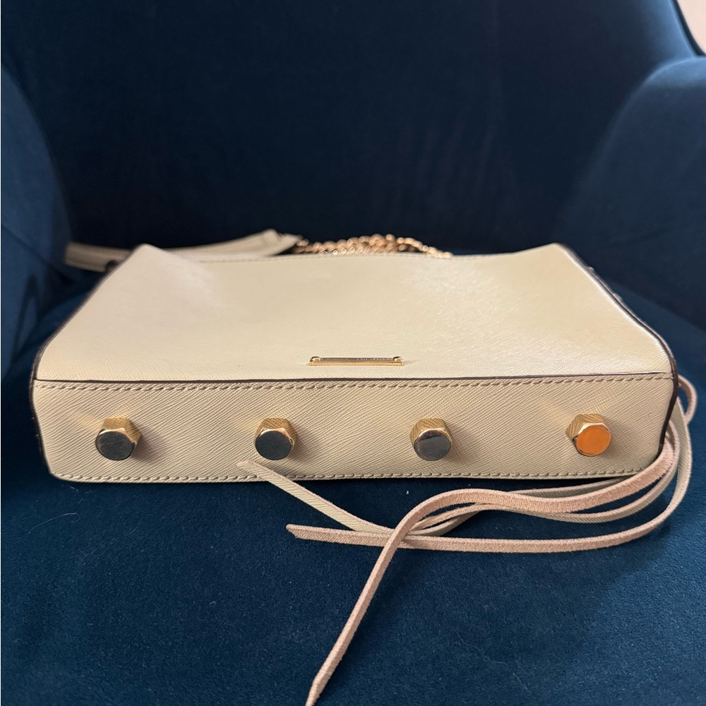 Rebecca Minkoff Light Green and Gold Crossbody Bag - Picture 3 of 6